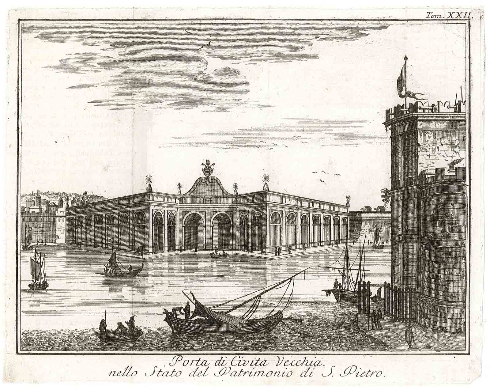 Porta di Civitavecchia nello Stato del Patrimonio di S. Pietro.