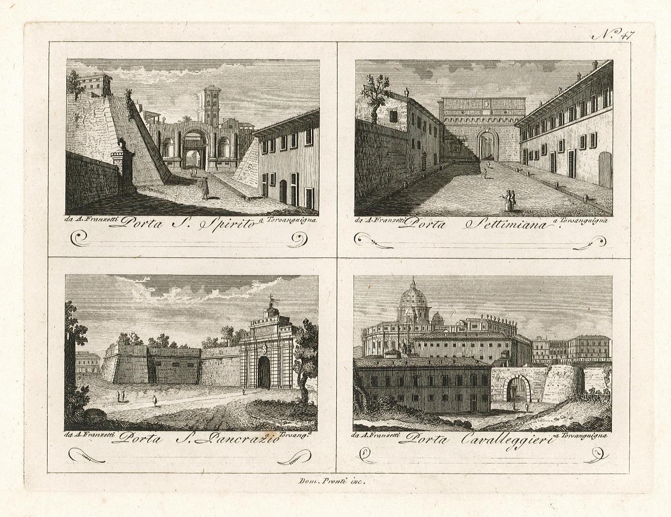 PORTA S. SPIRITO / PORTA SETTIMIANA / PORTA S. PANCRAZIO …