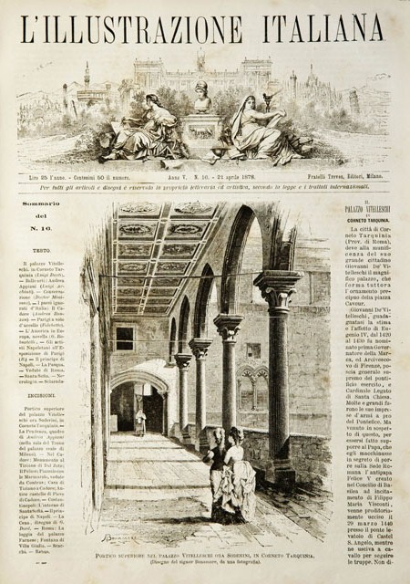 Portico superiore nel palazzo Vitelleschi ora Soderini, in Corneto Tarquinia