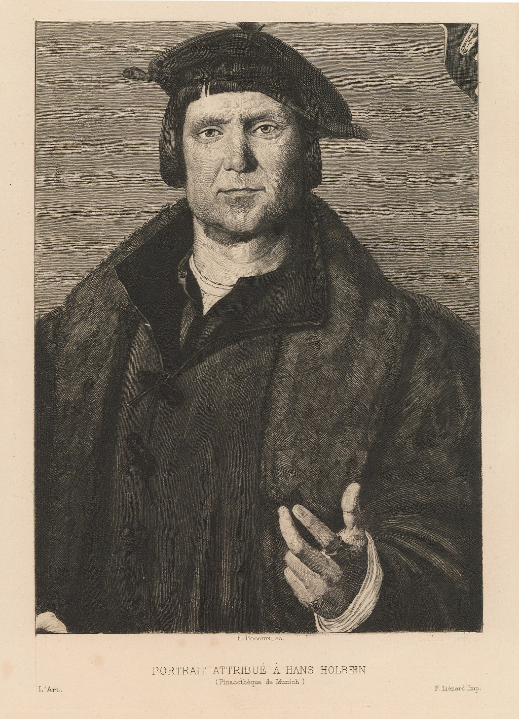 Portrait attribue a Hans Holbein