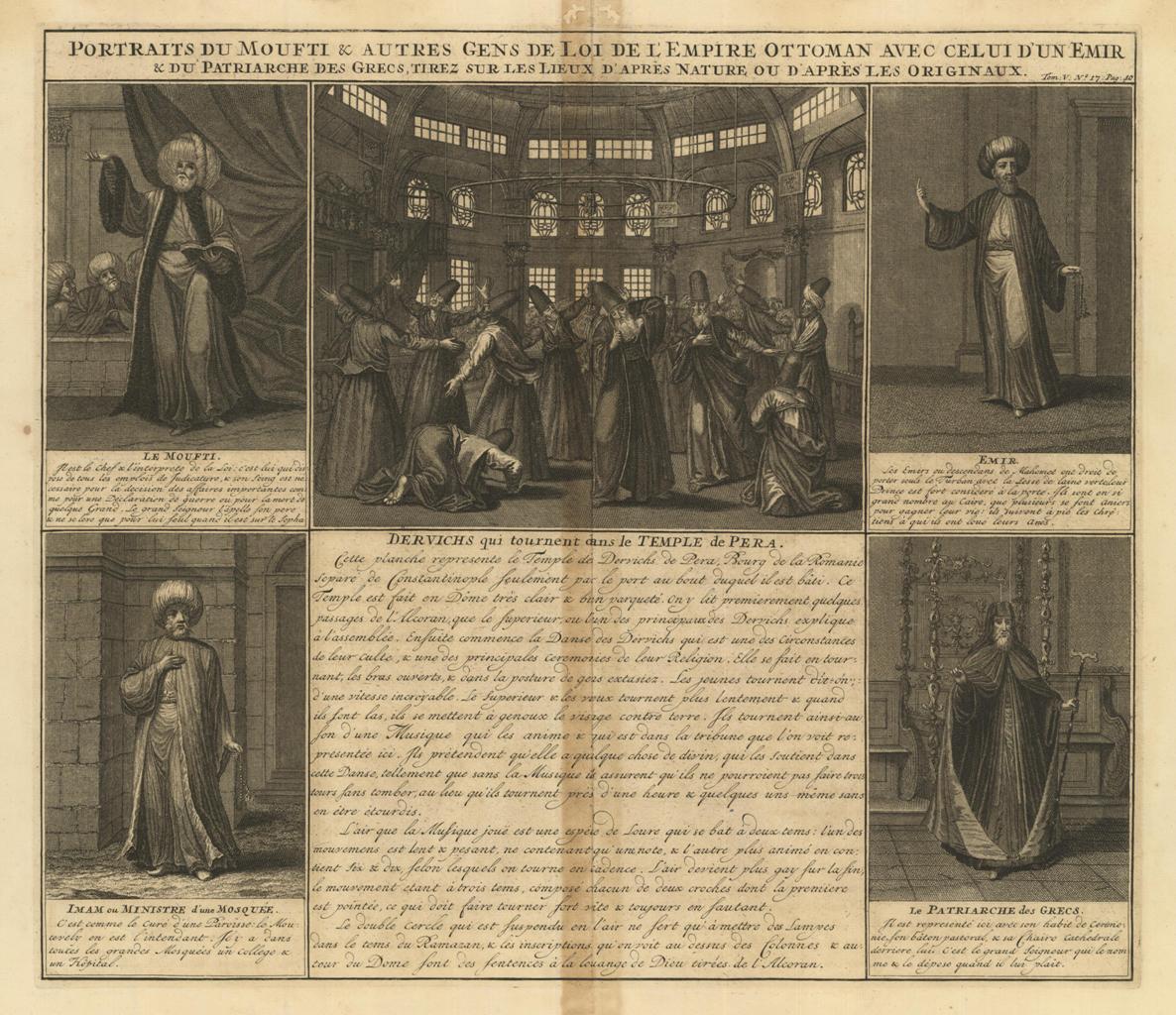 Portraits du Moufti & autres Gens de Loi de l'Empire …