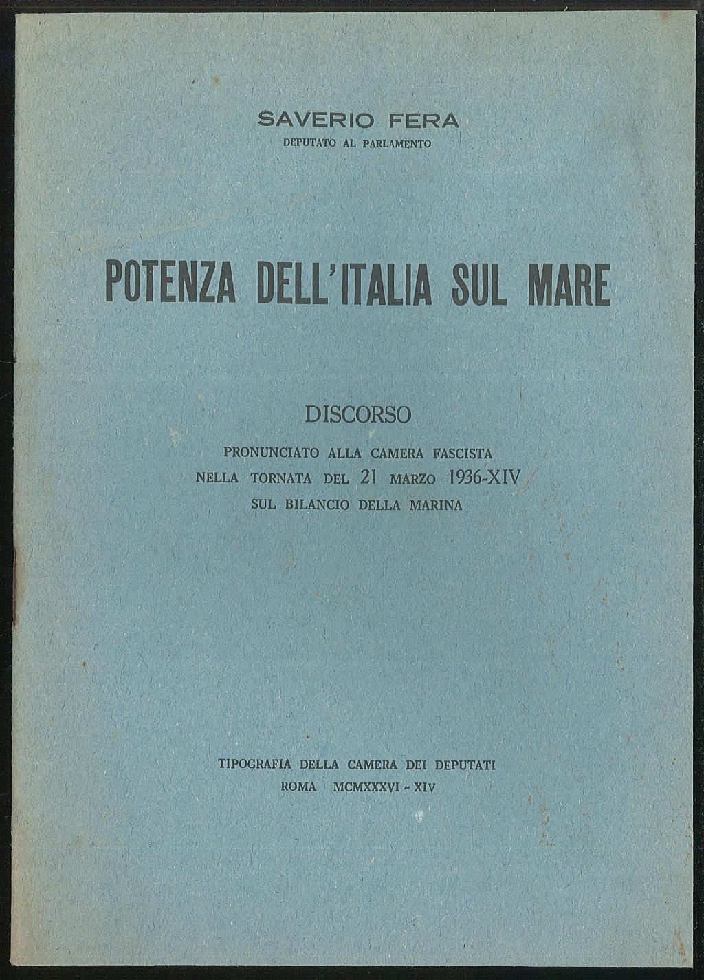 Potenza dell'Italia sul mare