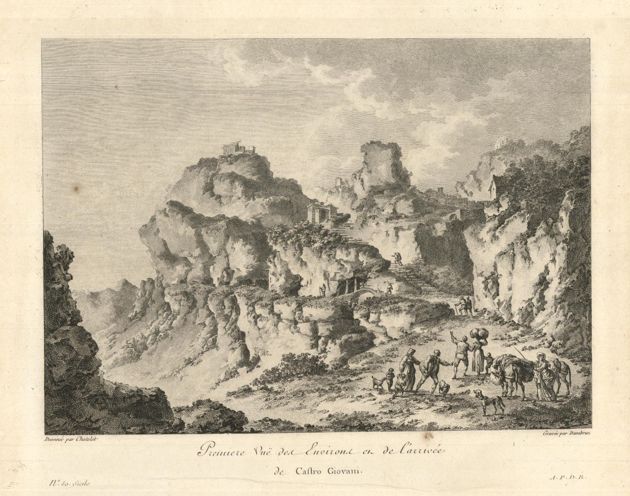 Premiere Vue des Environs et de l'arrivée de Castro Giovani