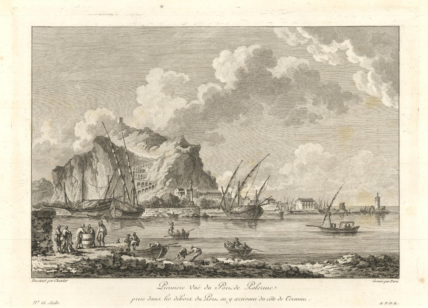Premiere Vue du Port de Palerme prise dans les déhors …