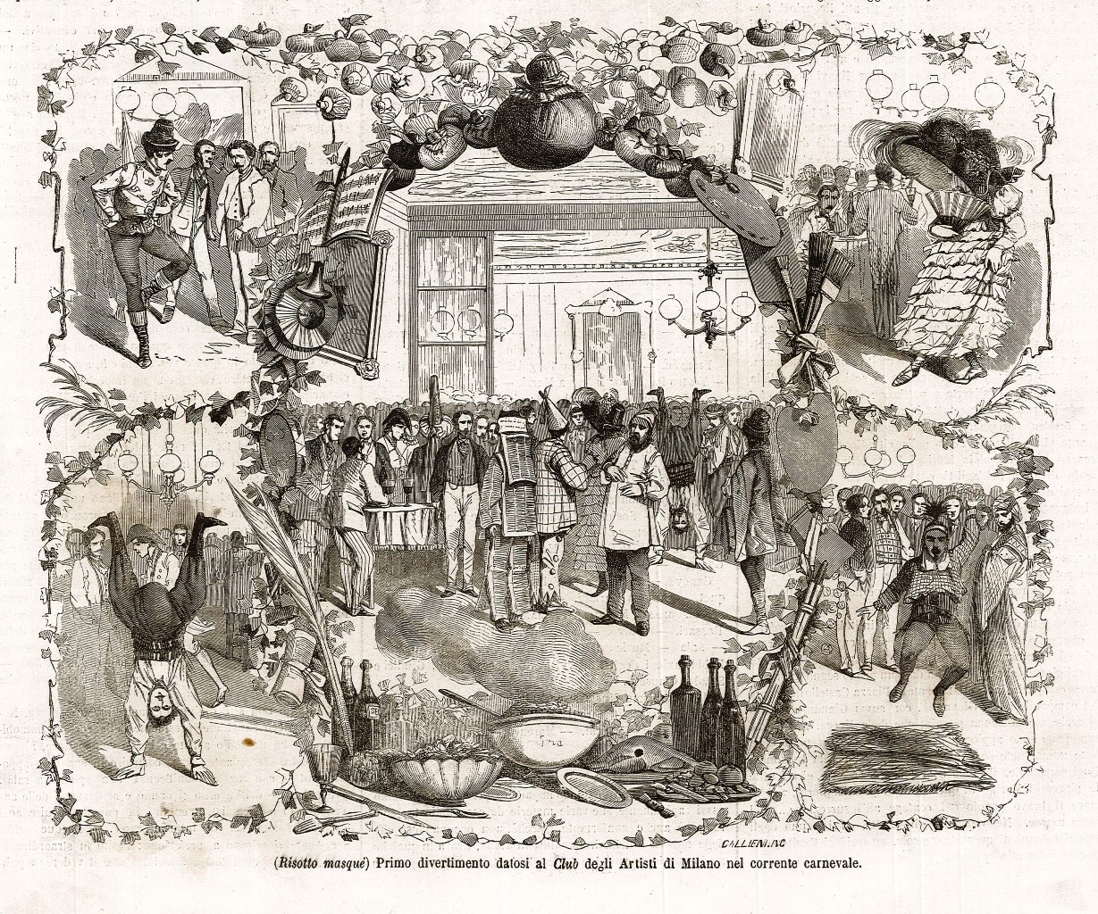 Primo divertimento datosi al Club degli Artisti di Milano nel …