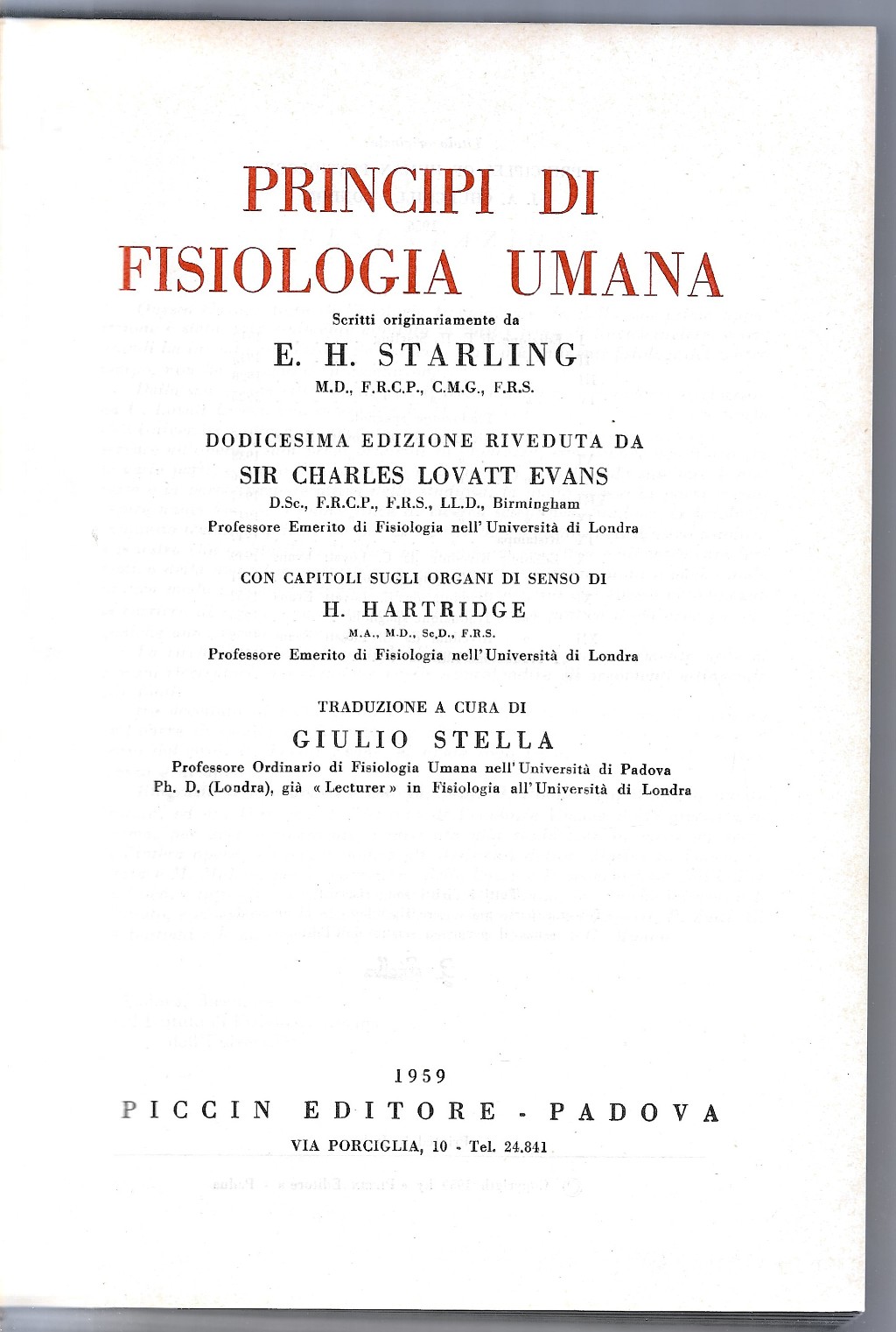 Principi di fisiologia umana