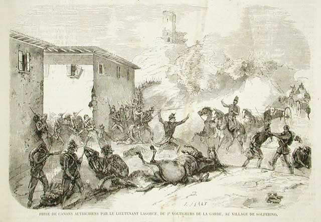 Prise de canons autrichiens par le lieutenant Lagorge du 2e …