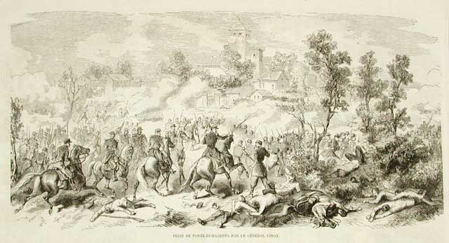Prise de pont di Magenta par le general Vinoy