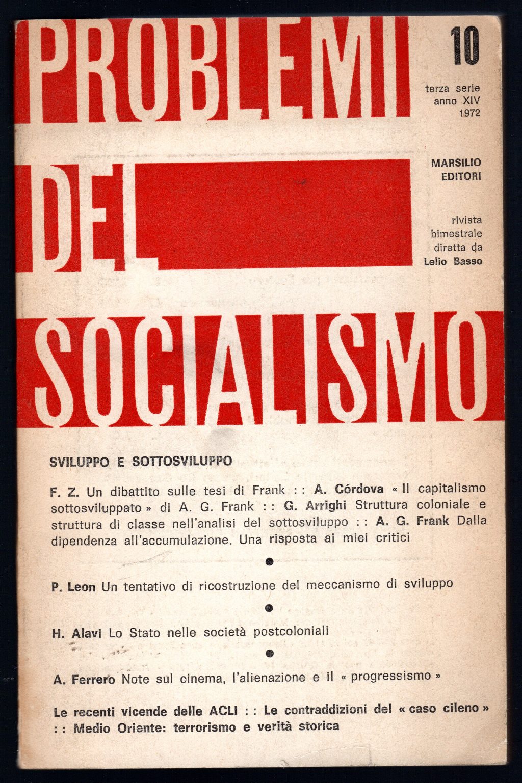 Problemi del socialismo. Sviluppo e sottosviluppo