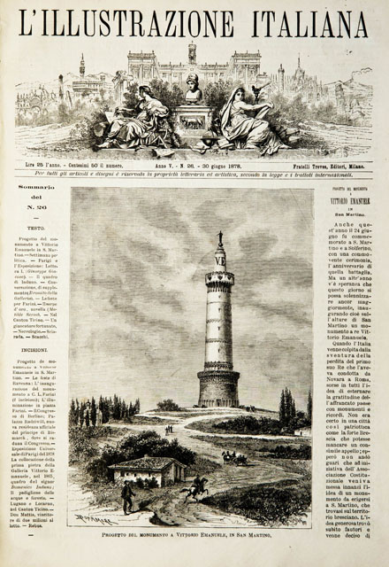 Progetto del monumento a Vittorio Emanuele, in San Martino