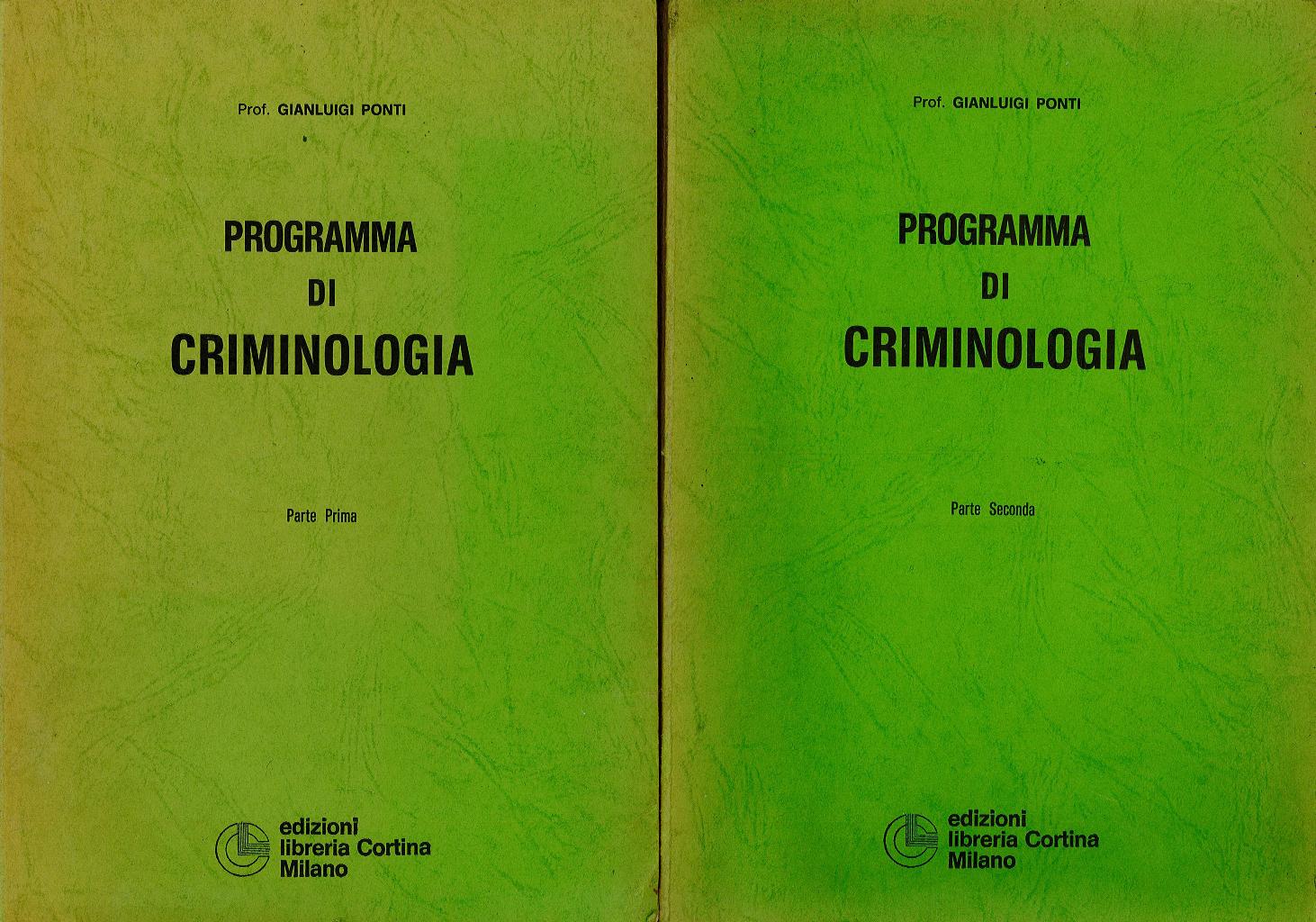 Programma di criminologia