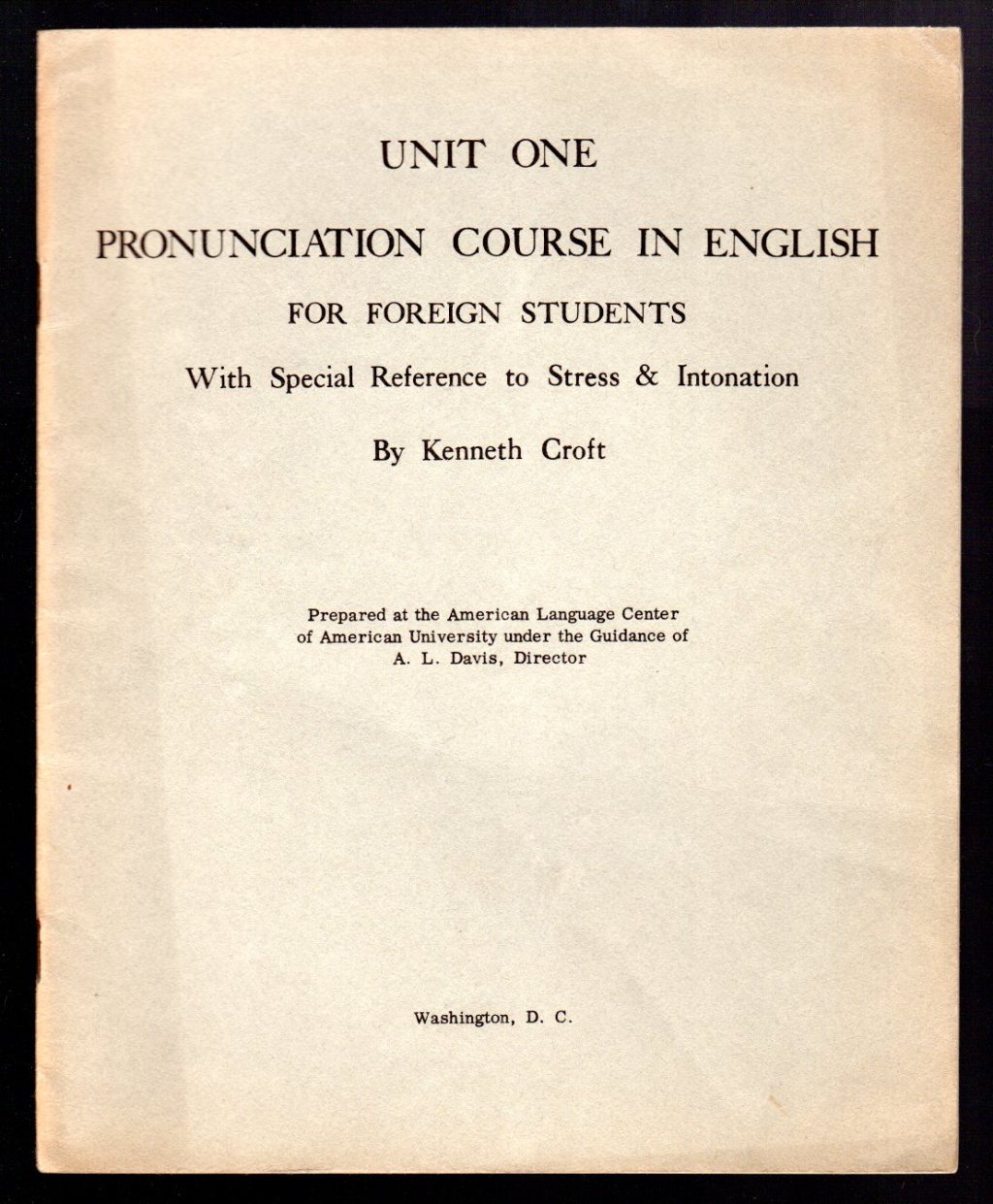 Pronunciation course in english for foreign students