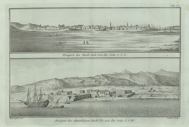 Prospect der stadt Sués von der seite S.S.O. - Prospect …