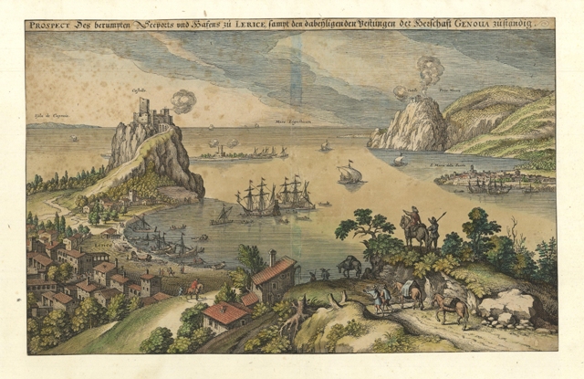 Prospect des berumpten Seeports und Hafens zu Lerice .