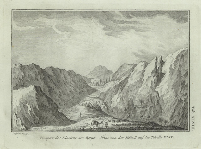 Prospect des Klosters am Berg Sinai von der Stelle B …