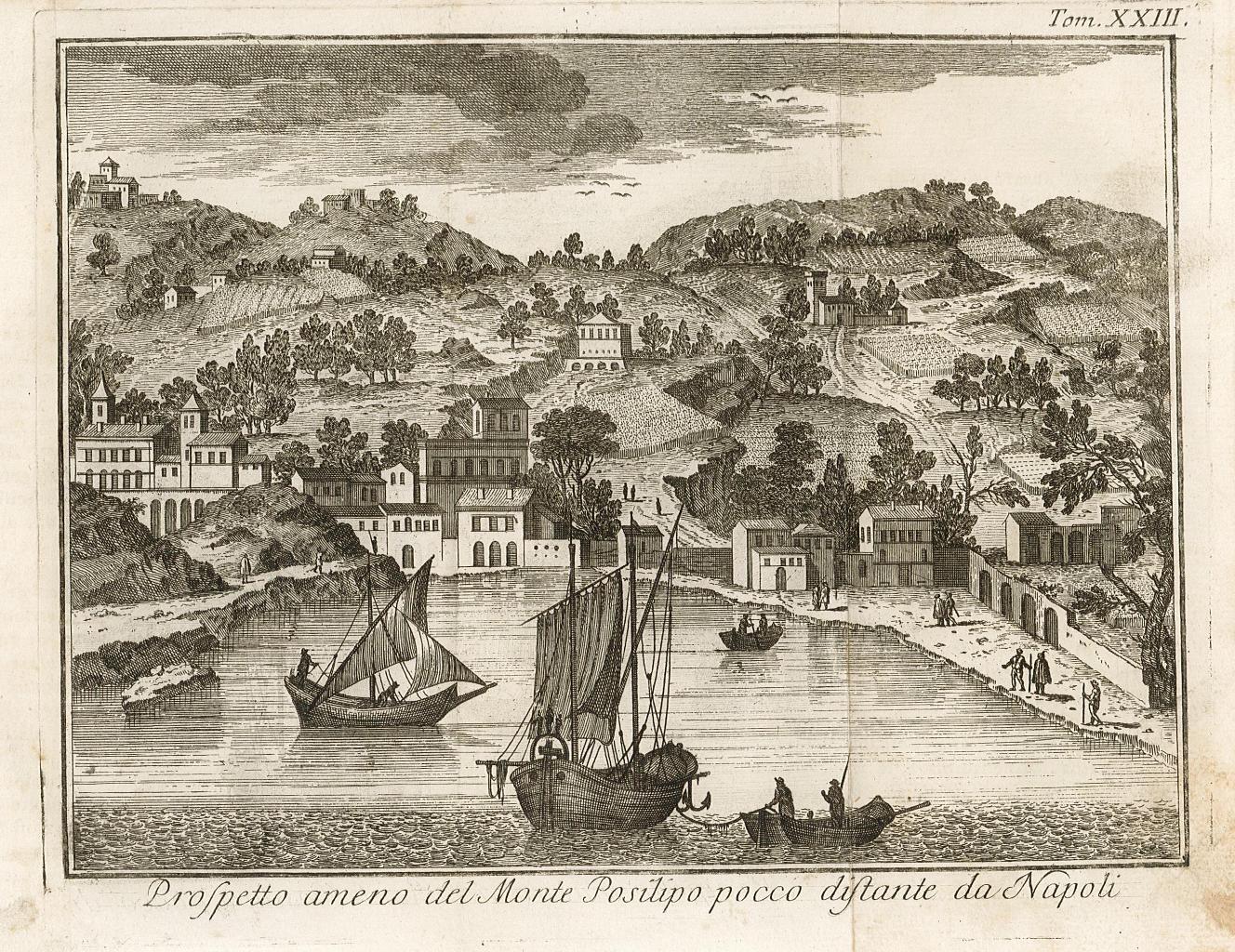 Prospetto ameno del Monte Posilipo poco distante da Napoli.