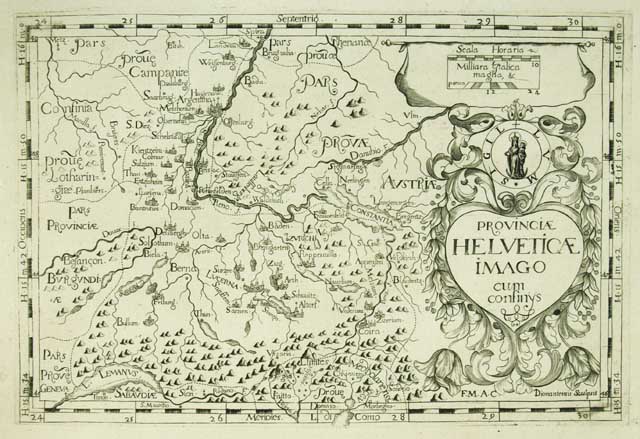 Provincia Helveticae Imago cum confinys