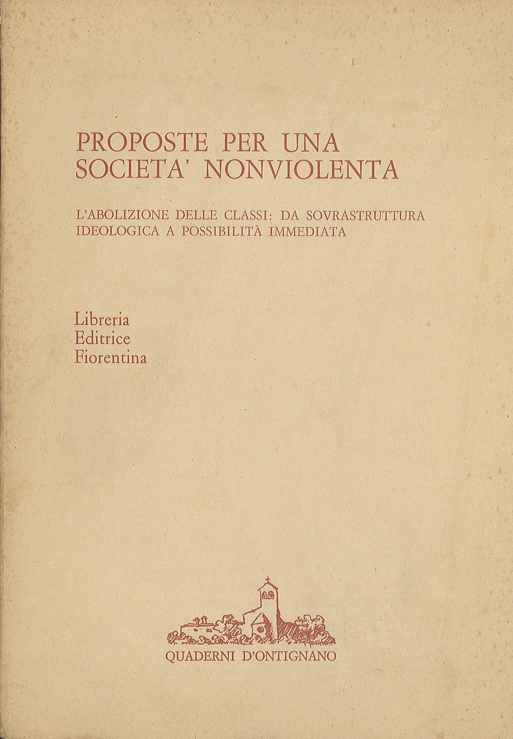 Prposte per una società nonviolenta - L'abolizione delle classi: da …