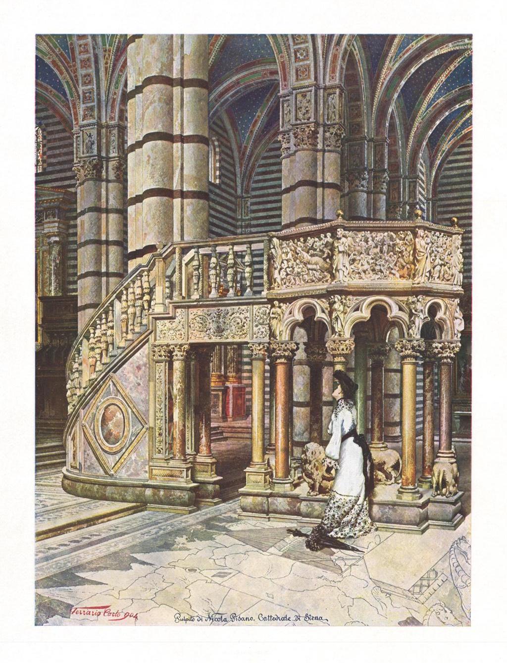Pulpito di Nicola Pisano. Cattedrale di Siena
