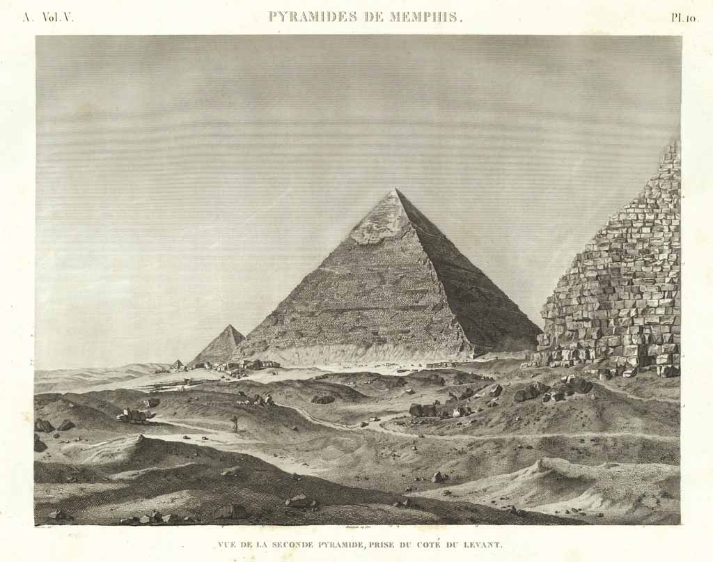 Pyramides de Memphis - Vue de la seconde pyramide, prise …