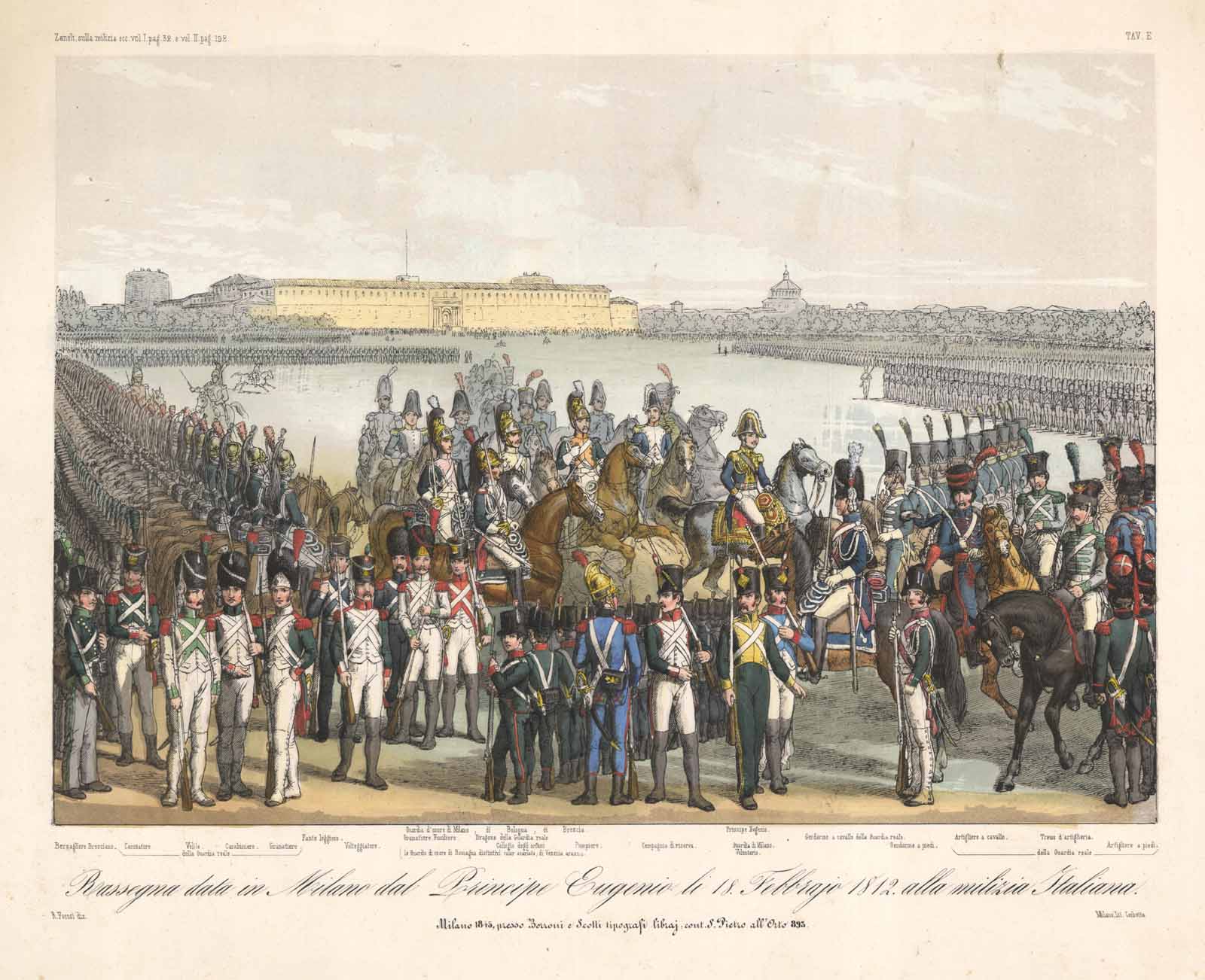 Rassegna data in Milano dal Principe Eugenio li 18 Febbrajo …