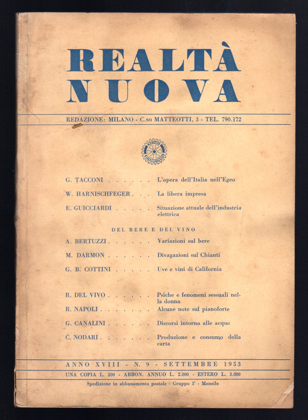 Realtà Nuova - Anno XVII, 9