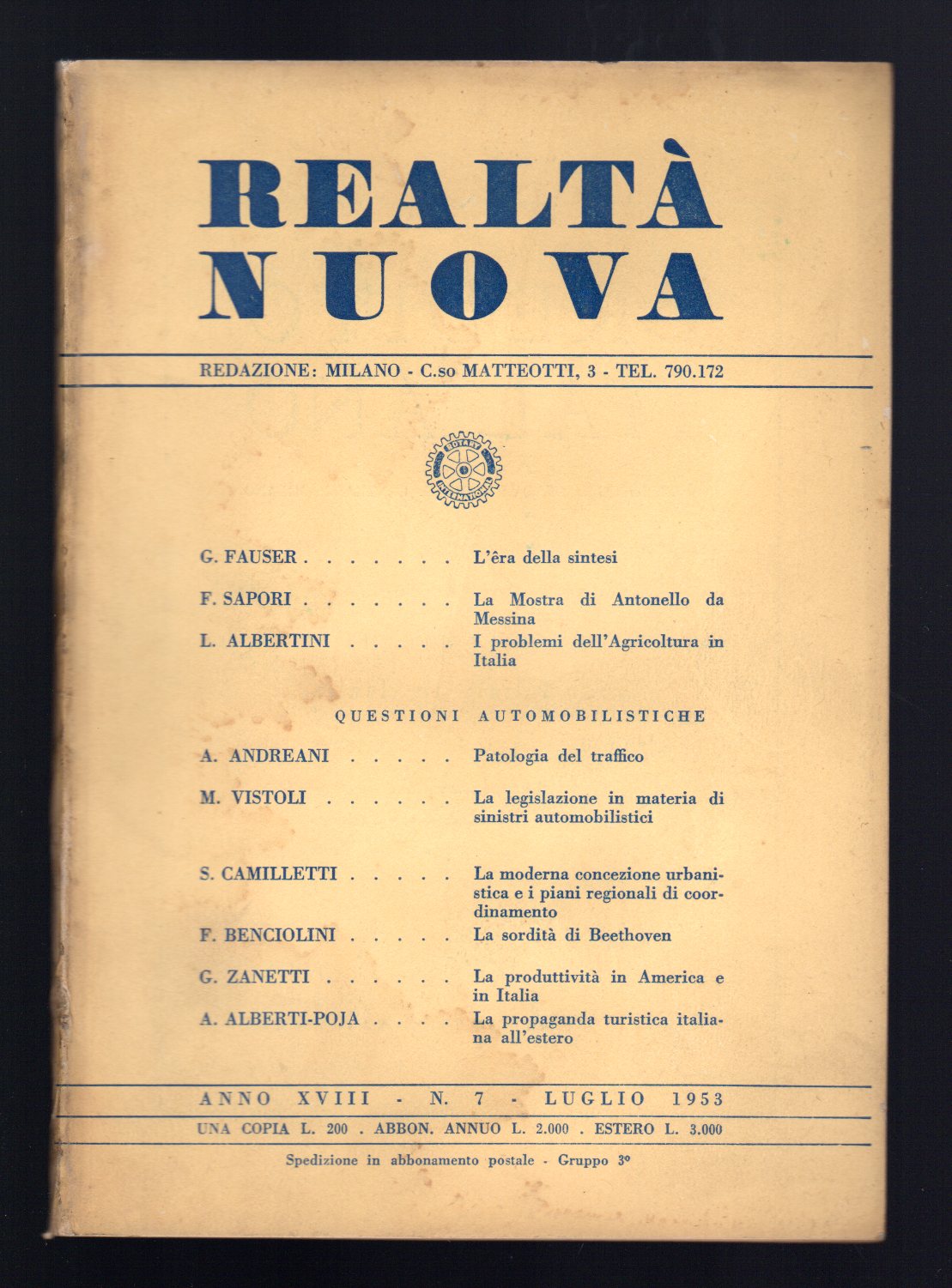 Realtà Nuova - Anno XVIII, 7