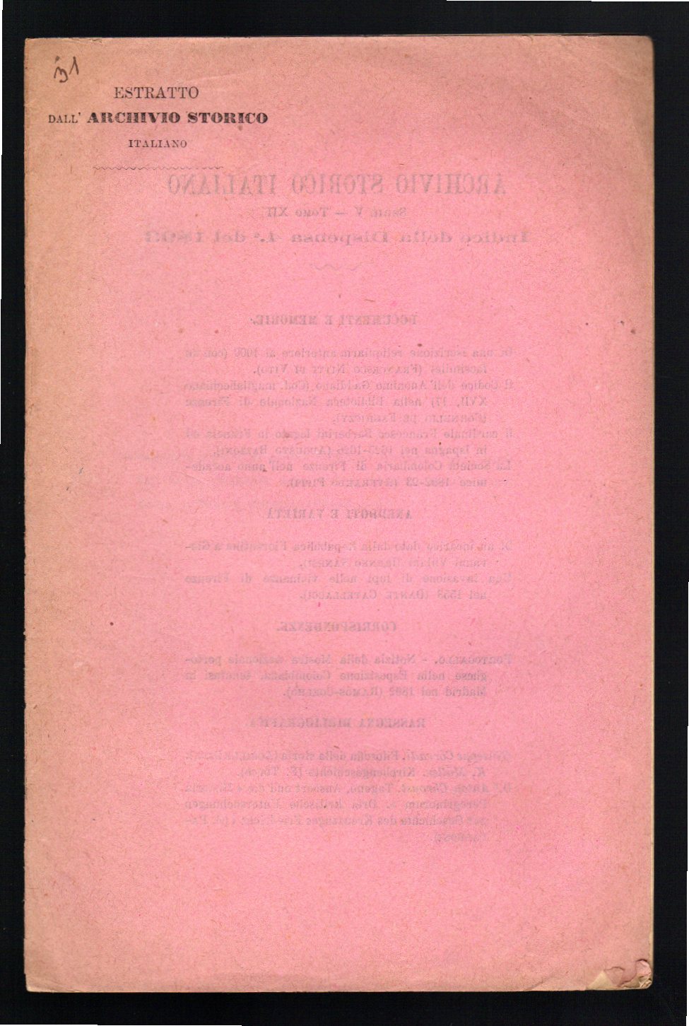 Recensione. Illustrazioni storiche di alcune fabbriche fiorentine