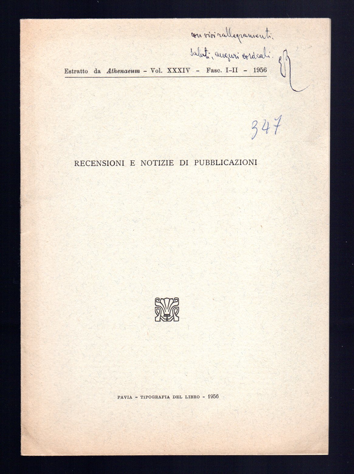 Recensioni e notizie di pubblicazioni