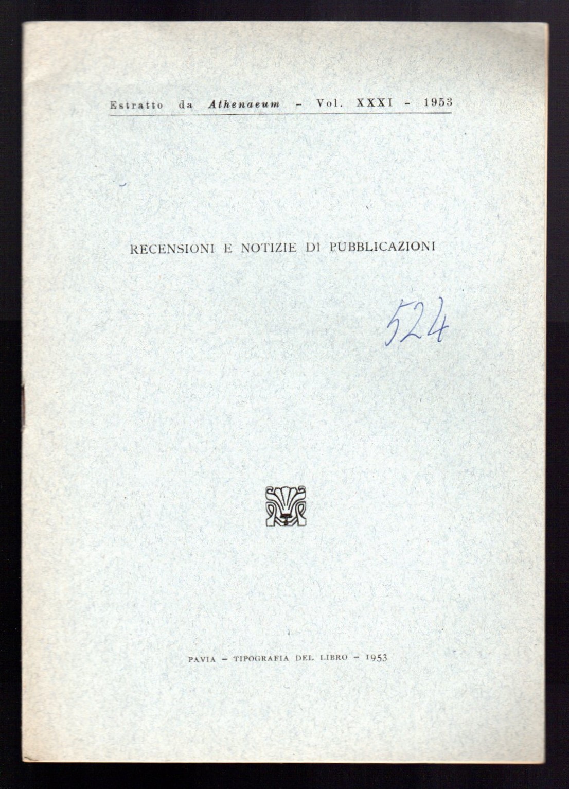 Recensioni e notizie di pubblicazioni