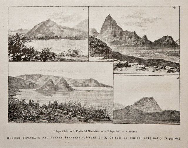 Regioni esplorate dal dottor Traversi