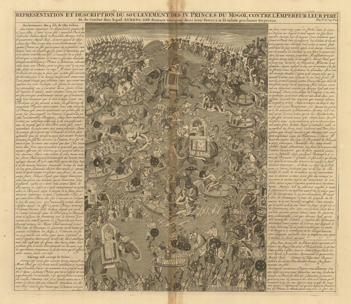 Representation et description Du Soulevement Des IV. Princes Du Mogol, …