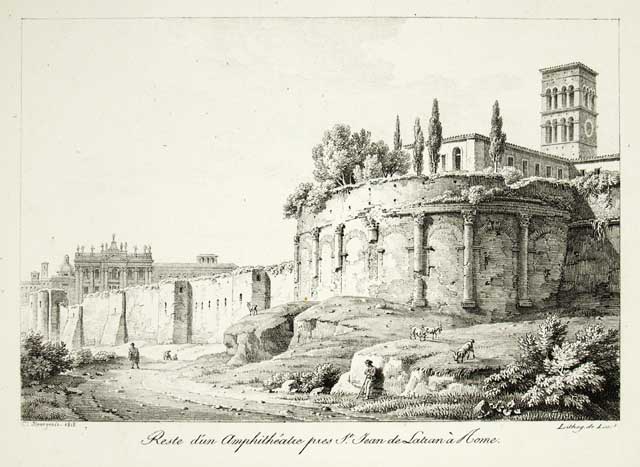 Reste d'un Ampthithéatre pres St. Jean de Latran à Rome