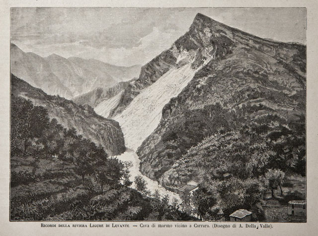Ricordi della riviera Ligure di Levante / Cava di marmo …