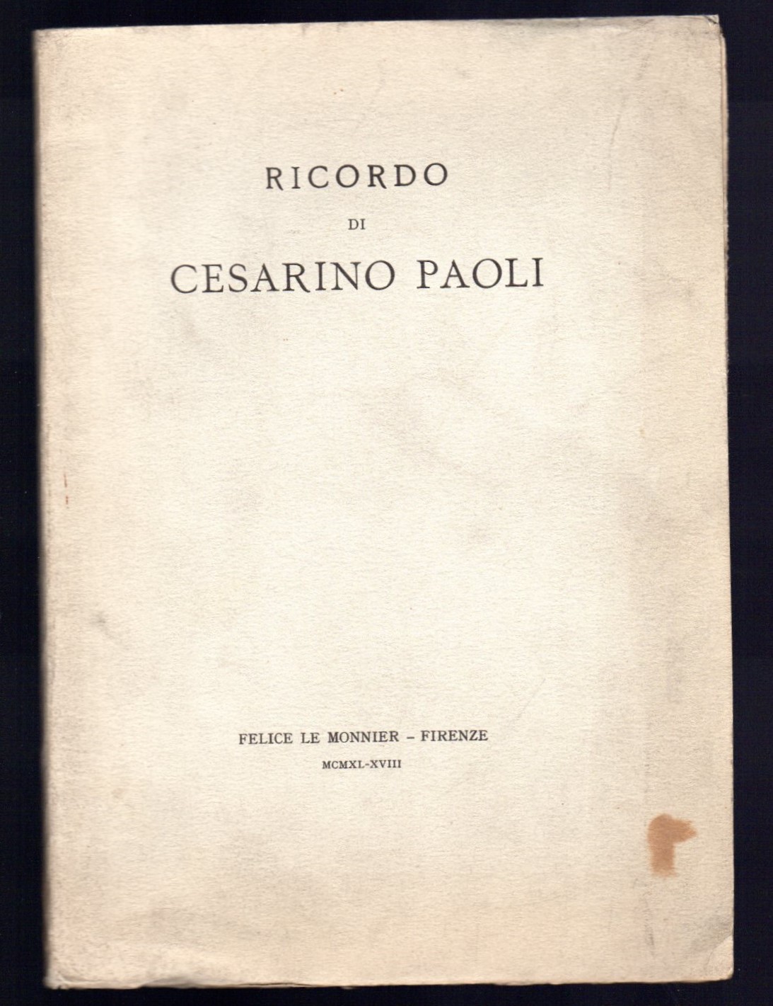 Ricordo di Cesarino Paoli