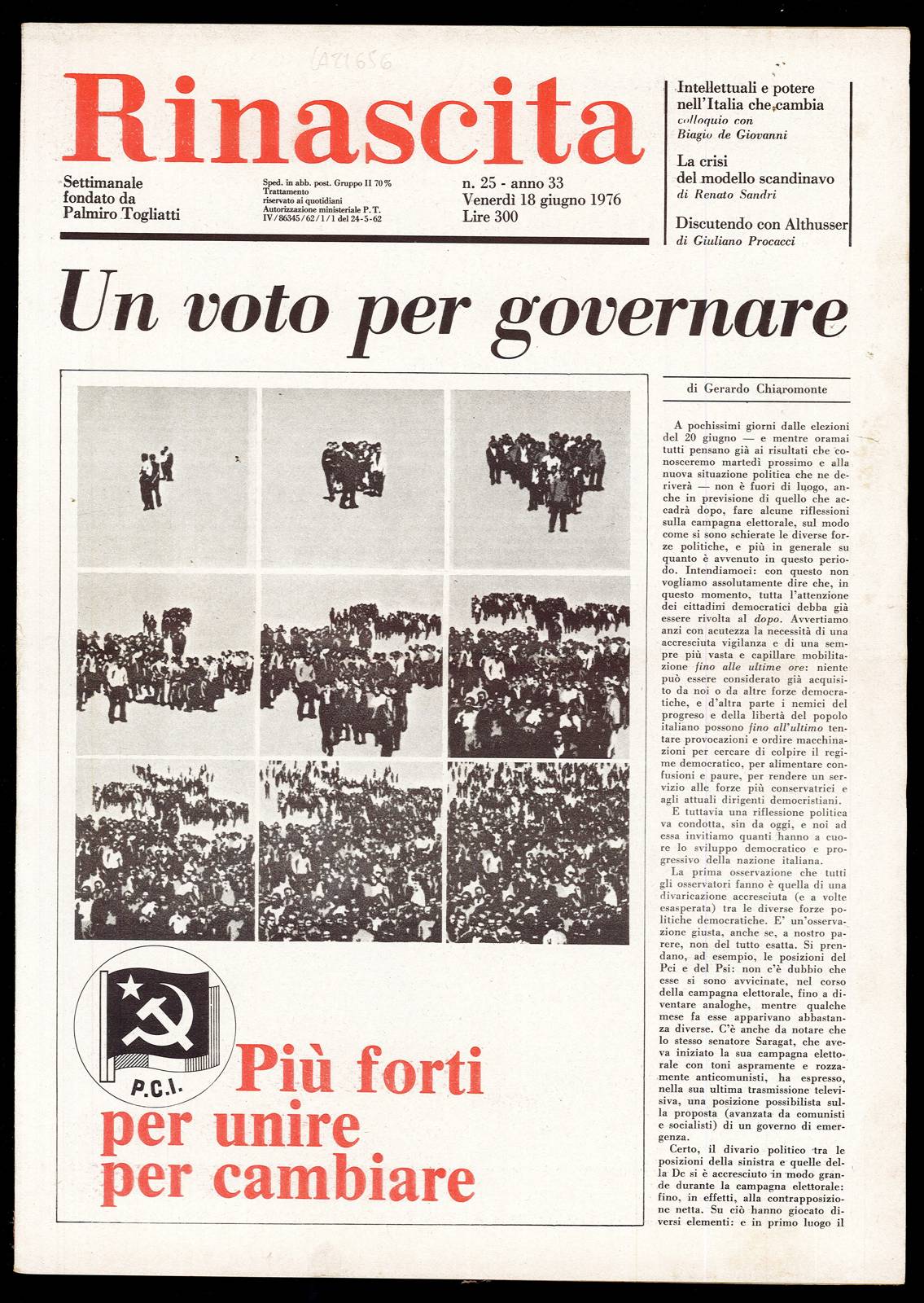 Rinascita Anno 33 n. 25