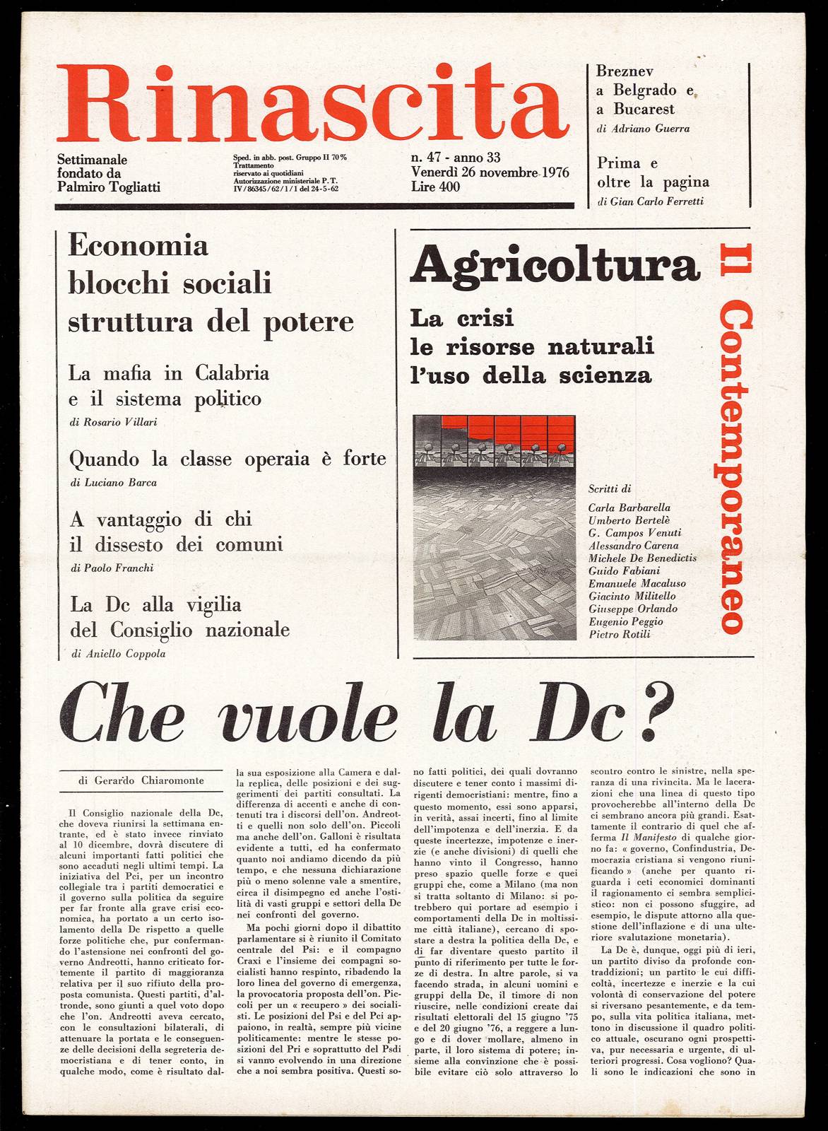 Rinascita Anno 33 n. 47