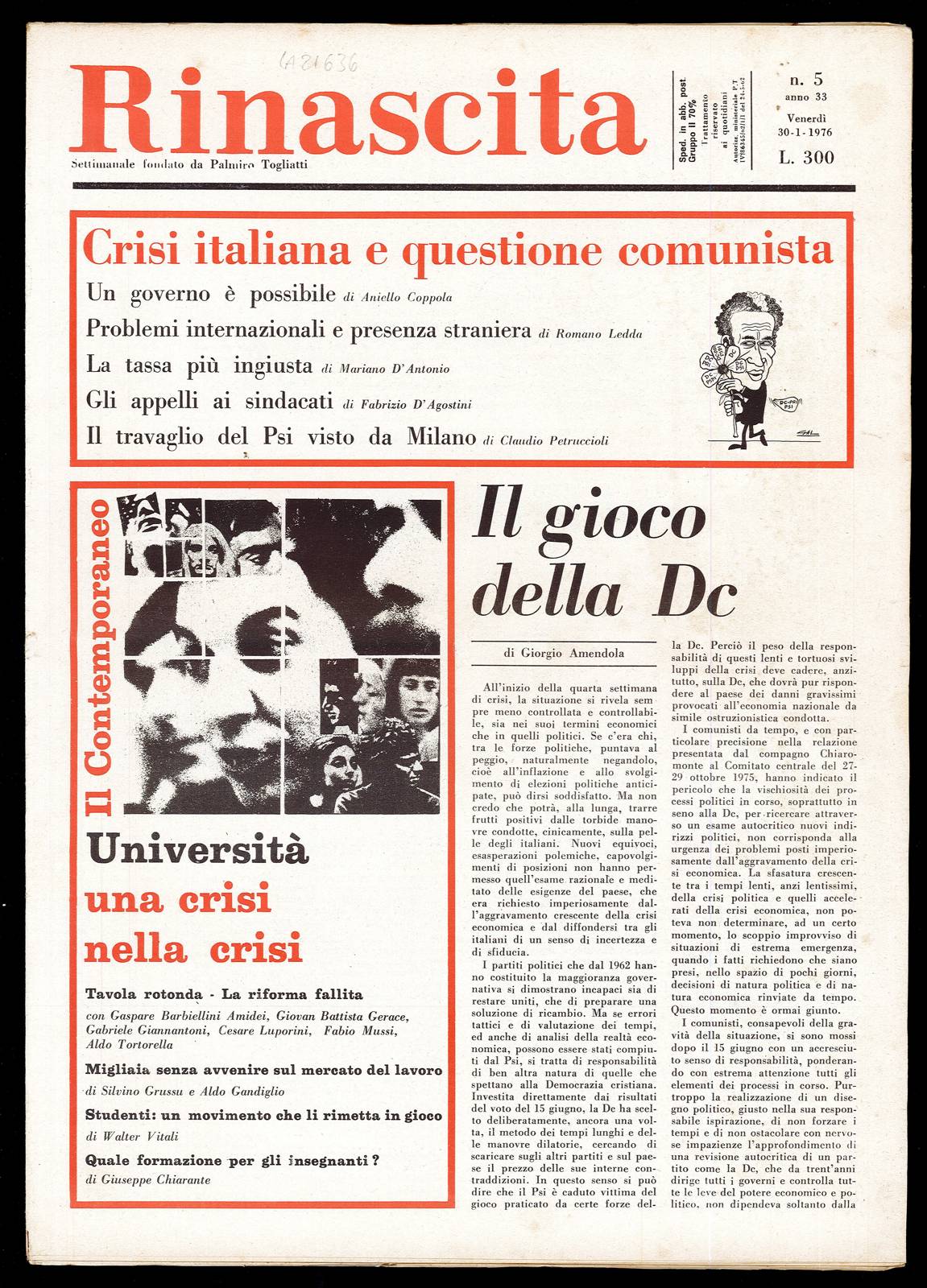 Rinascita Anno 33 n. 5