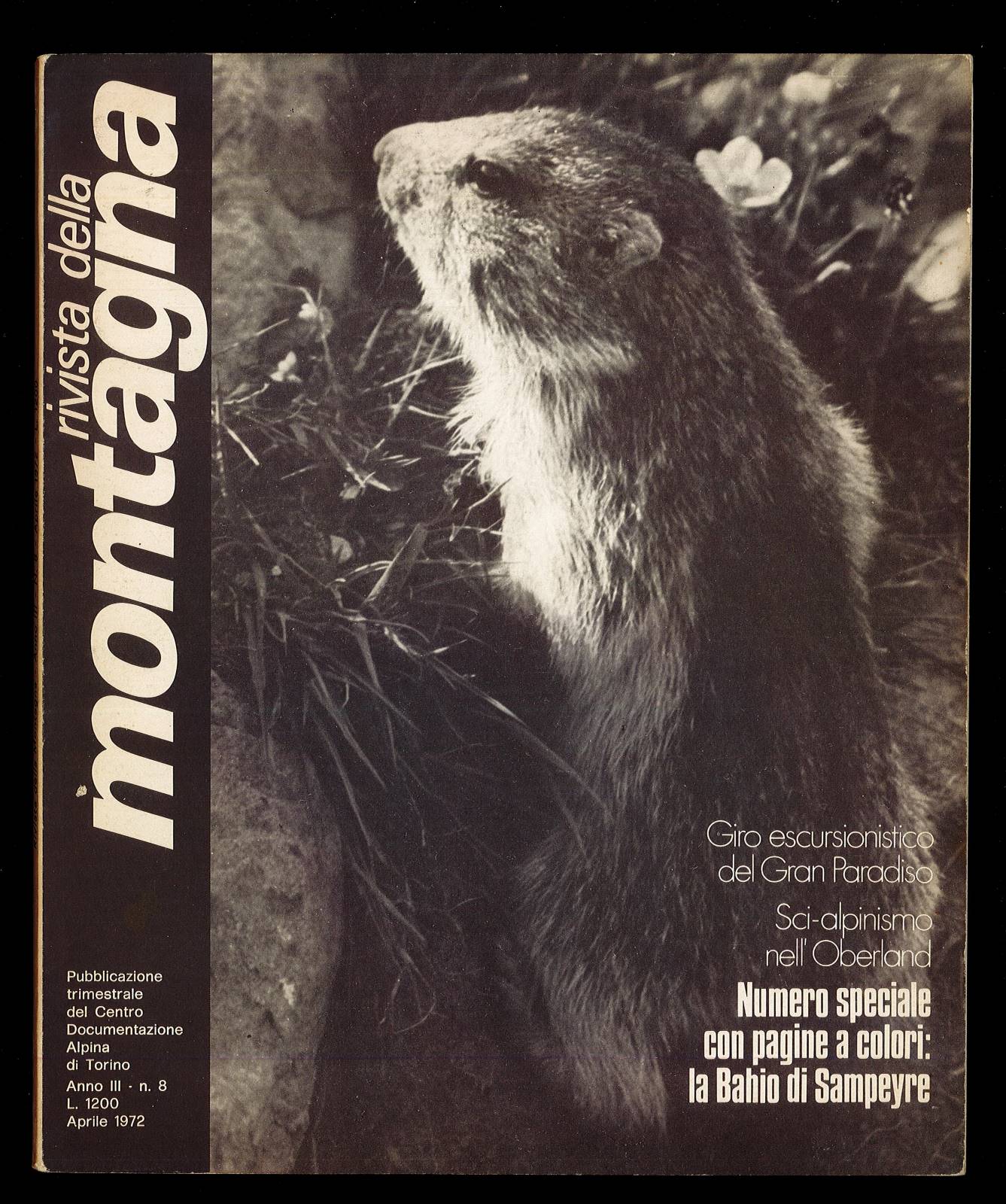 Rivista della Montagna. Anno III N. 8