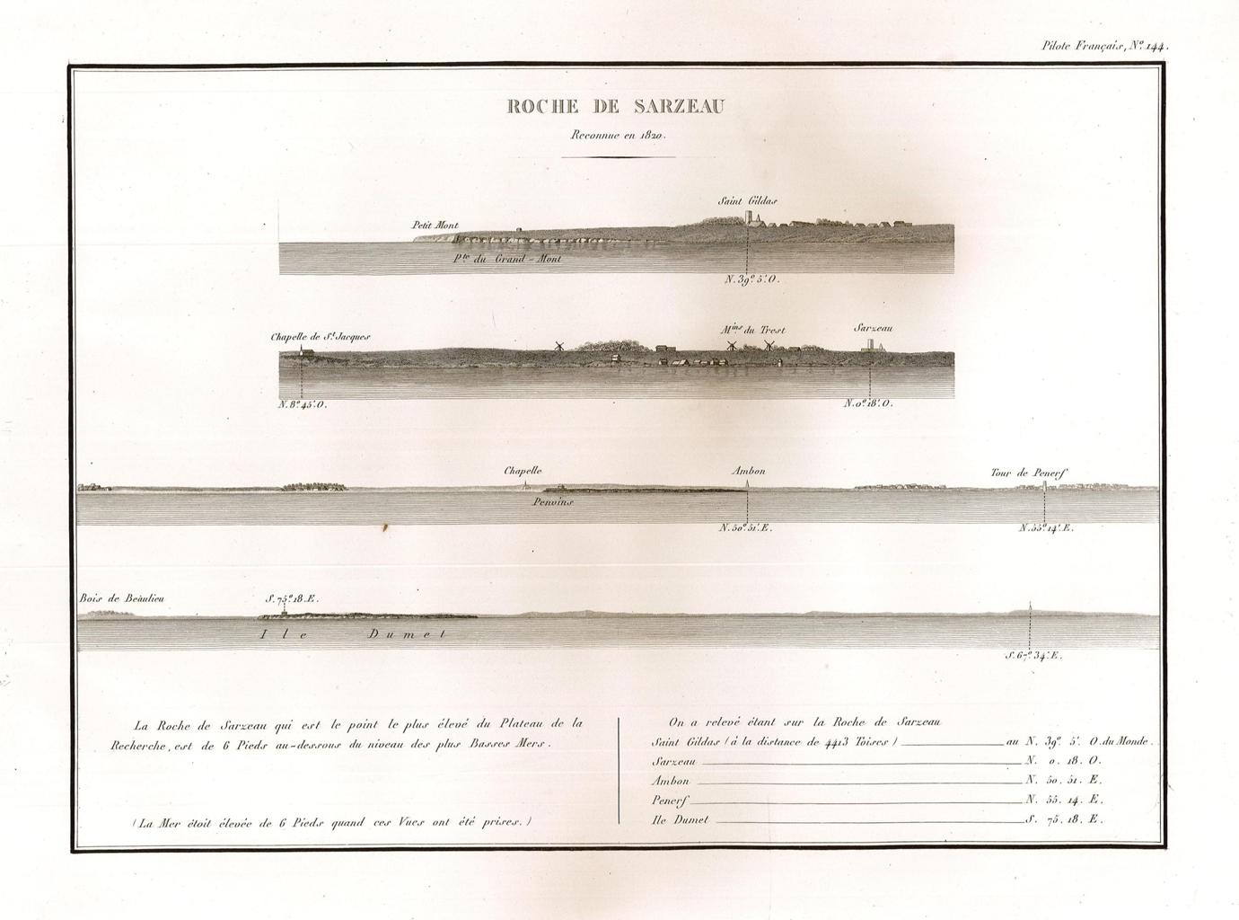 Roche de Sarzeau - Reconnue en 1820