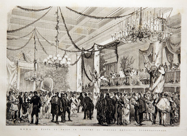 Roma.- Festa da ballo in costume al Circolo Artistico Internazionale