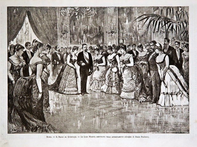 Roma.- Il Ballo al Quirinale - Le Loro Maestà rientrano …