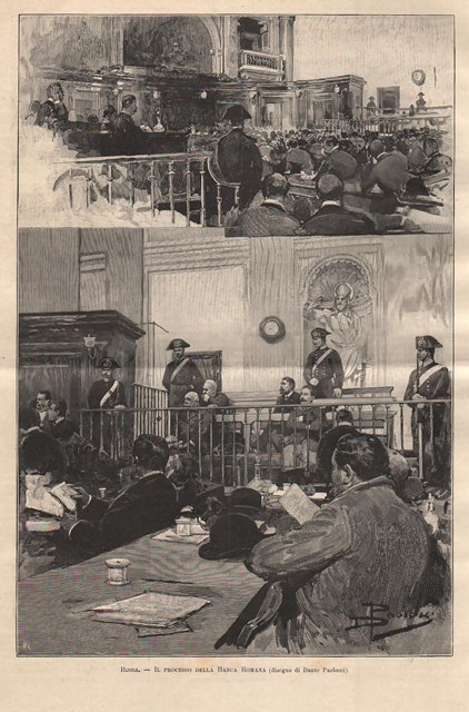 Roma - Il processo della Banca Romana