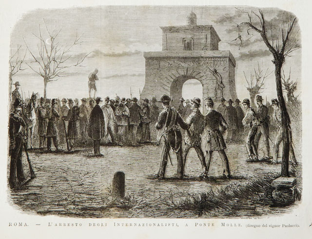 Roma.- L’arresto degli Internazionalisti, a Ponte Molle