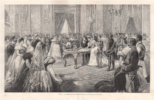 Roma - La celebrazione del Matrimonio Civile al Quirinale