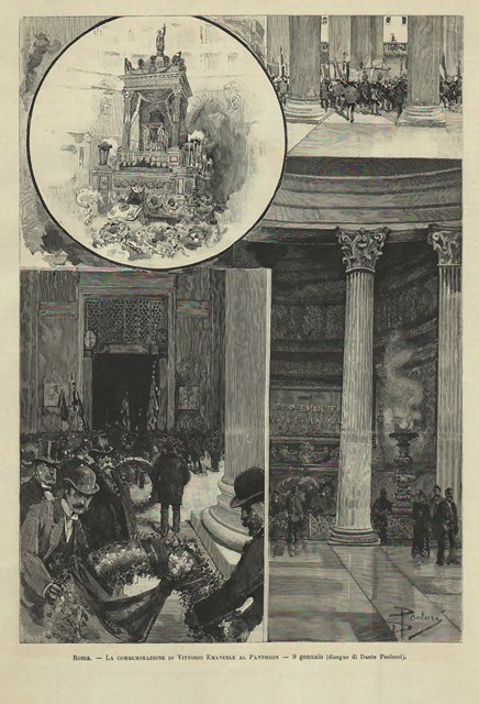 Roma - La commemorazione di Vittorio Emanuele al Pantheon - …