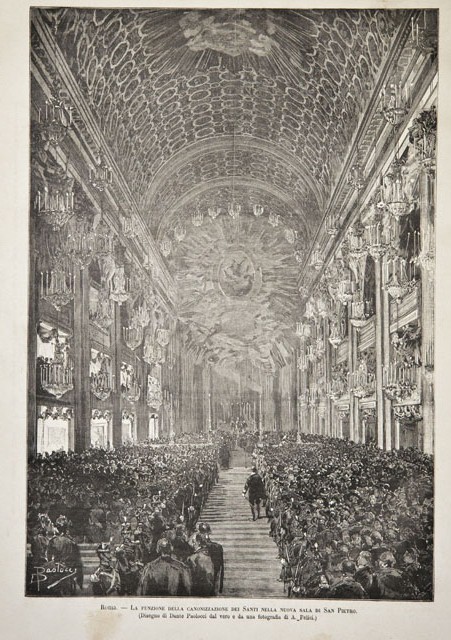 Roma.- La funzione della canonizzazione dei Santi nella nuova sala …