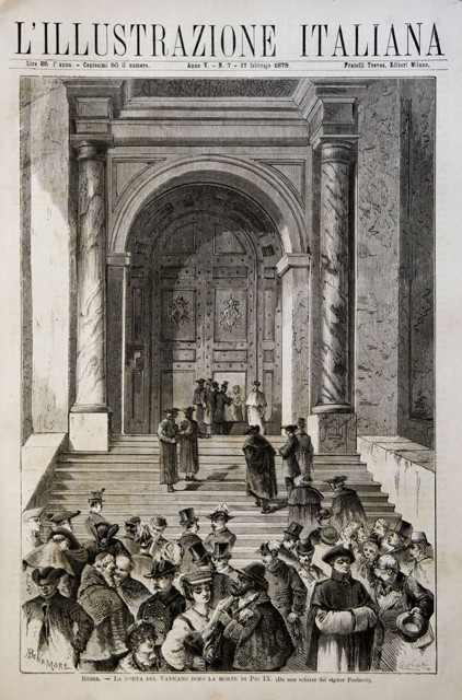 Roma.- La porta del Vaticano dopo la morte di Pio …