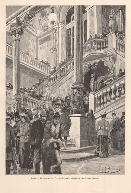 Roma - Lo Scalone del Teatro Nazionale