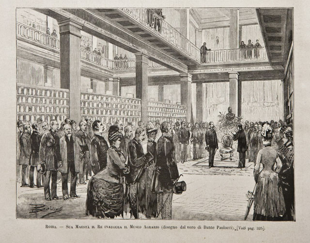 Roma.- Sua Maestà il Re inaugura il Museo Agrario